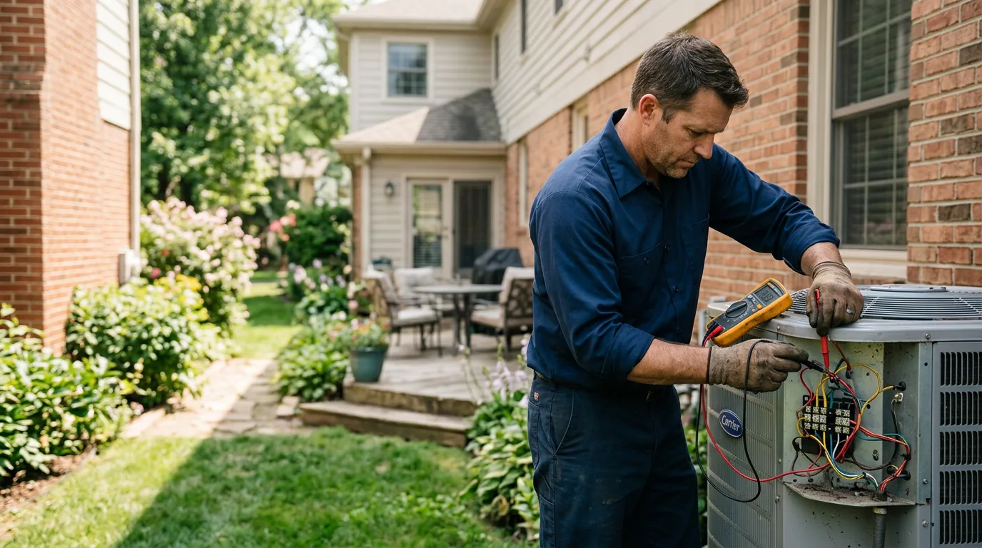 HVAC technician working near Wilmore, PA